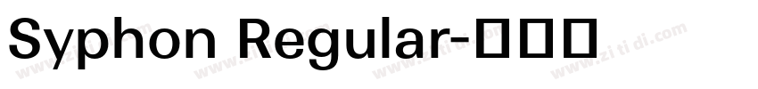 Syphon Regular字体转换